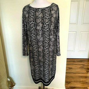 Michael Kors animal print polyester dress size 1X